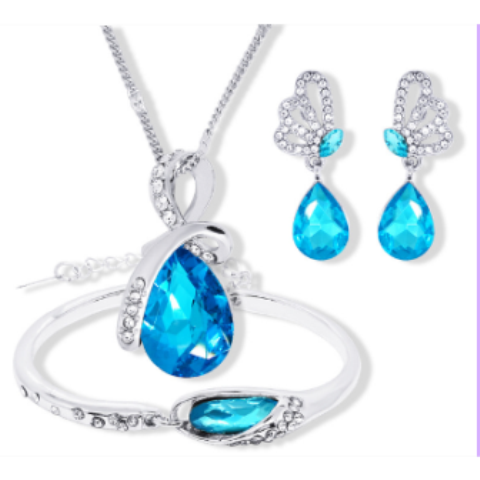 Jewellery Gift Set with Necklace Earrings and Bracelet for Her Best Selling Locally Available Valentine Gifts