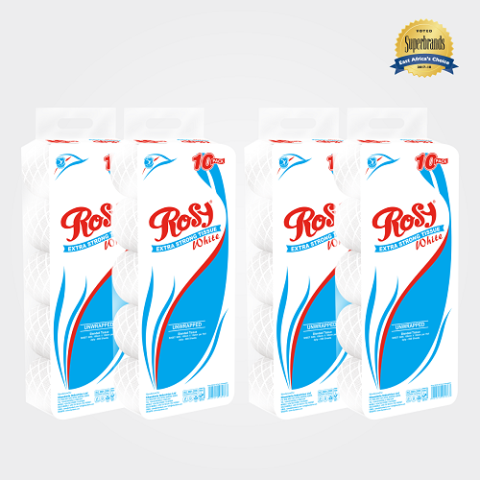 Rosy Toilet Tissue White 4s Unwrapped