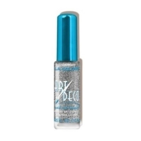 La Colors Art Deco-Nail Art Polish Silver Glitter CNA903
