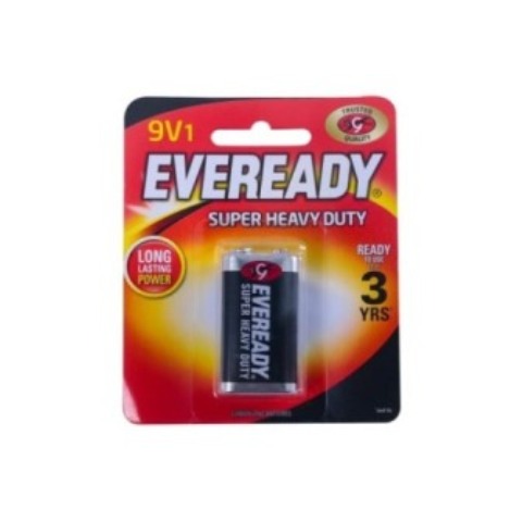 Eveready  Super HD 9V (Card) Black 12x1