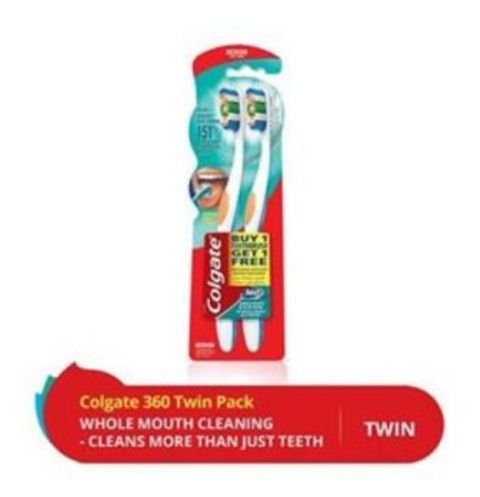 Colgate  360 Twin PackTooth Brush