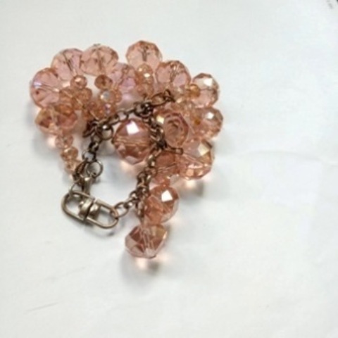 ladies pink crystal keyholder