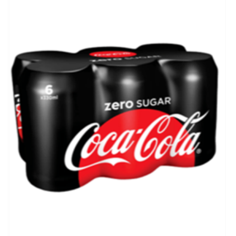 Coke Tin Soda 6pk