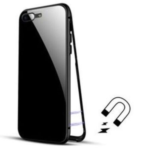 IPhone X Magnetic Adsorption Metal Case Tempered Glass Cover
