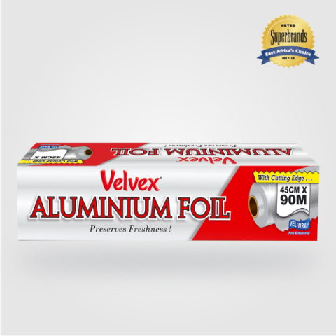 Velvex Aluminium Catering Foil 45cm(w)x90m(l)