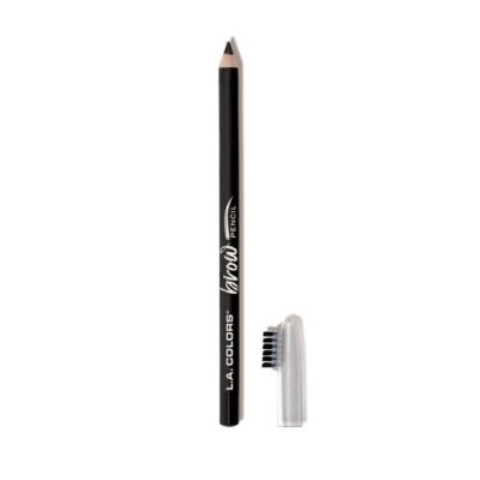 La Colors On Point Brow Pencil W/Built-in Brush Black CBP399