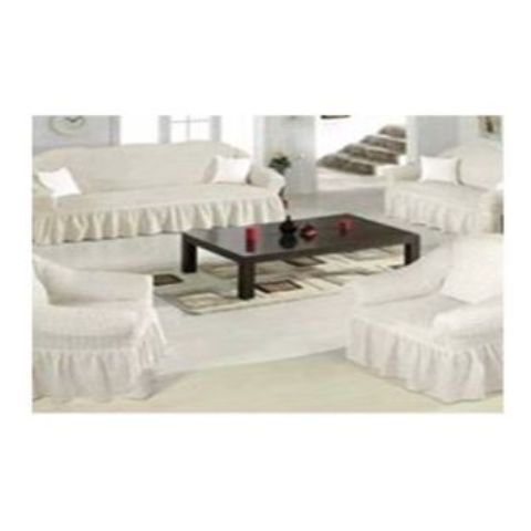 Generic Stretchable Sofa Seat Covers seven seater- 3+2+1+1 (cream)