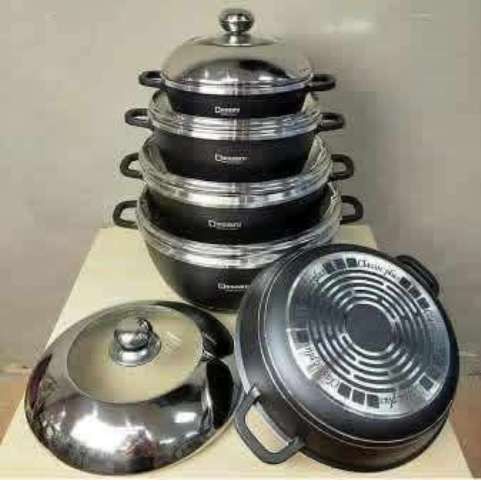 10 Pc die-cast Aluminium pot. Brand