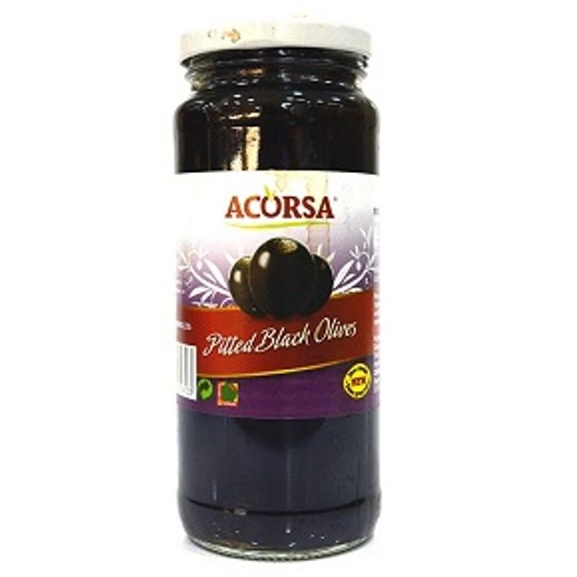 Acorsa Pitted Black Olives 350 g