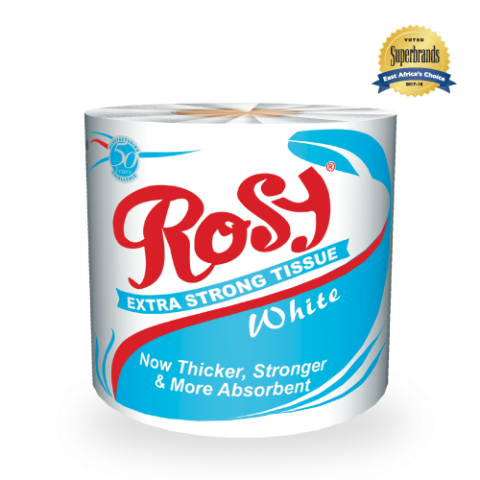 Rosy  Wrapped White Toilet Tissue 1 Roll 100 sheets