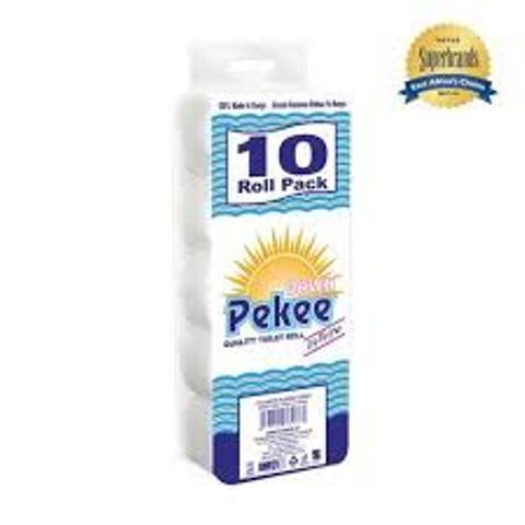 Dawn Pekee Unwrapped White Toilet Tissue 10 pack