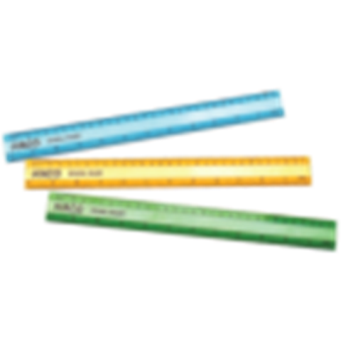 Haco School Ruler Clear 30cm