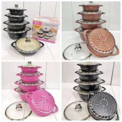 10pcs set granite cooking pots